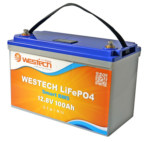 Lithiumbatterie Westech LiFePO4 Smart BMS 12,8V 100Ah
