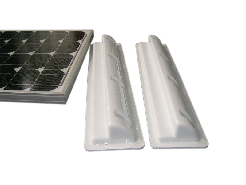 Solarmodul Haltespoiler weiß 68cm für Wohnwagen, Wohnmobil