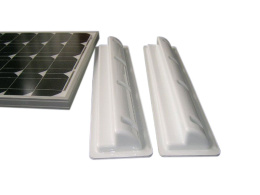 Solarmodul Haltespoiler wei&szlig; 68cm f&uuml;r Wohnwagen, Wohnmobil, Gartenhaus, Boot