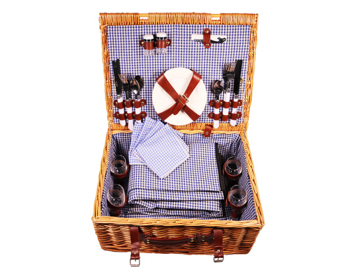 Picknickkorb Lord für 4 Personen mit Picknickdecke