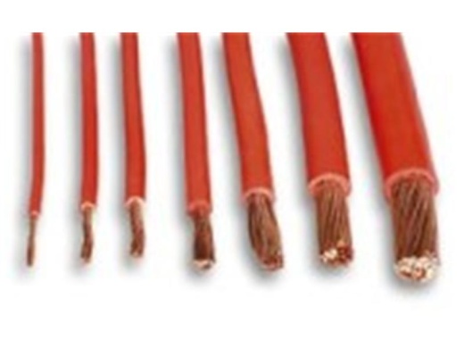 Kabel H07V-K  mit Längenauswahl RAL3000-Rot