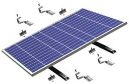 Befestigungs-Set Solar-Module verschiedene Ausf&uuml;hrungen