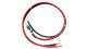 Batterie-Wechselrichter Verbindungskabel H07V-K rot-schwarz mit Öse, Aderendhülse und Sicherung